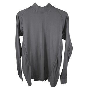 Zero Restriction T400 Mock Neck Long Sleeve Shirt Mens Large Black‎ Base Layer
